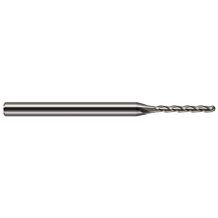 Harvey Tool Miniature End Mill - Ball - Long Flute, 0.0620" (1/16) 957262
